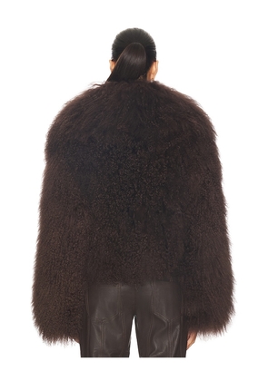 OW Collection x REVOLVE Thea Jacket in Chocolate. Size L. Also in M, S, XS.