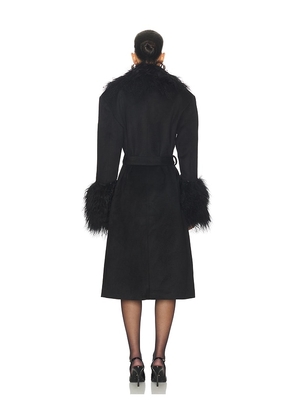 OW Collection Frances Wool Coat in Black. Size M. Also in L.