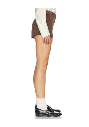 Nakedvice The Jude Cord Short in Brown. Size M. Also in XS, S, L, XL/1X.