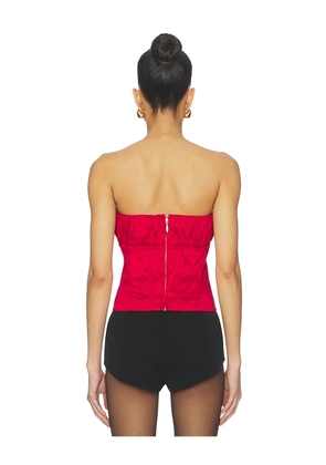 LPA Audrey Corset Top in Burgundy. Size M. Also in XXS, XS, S, L, XL.