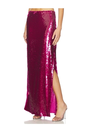 Mother of All Mela Sequins Skirt in Fuchsia. Size S. Also in M, XS.