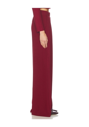 LESET Lauren Pleated Pocket Pant in Red. Size M. Also in L, S.