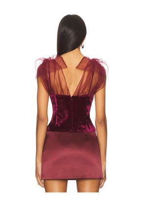 LPA Emery Top in Burgundy. Size S. Also in M, L.
