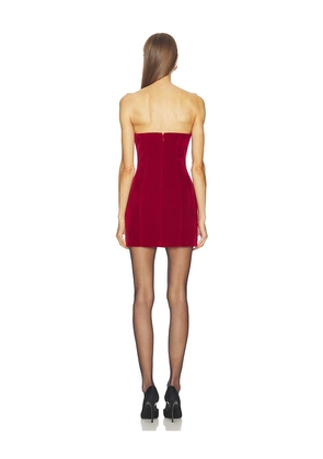 NBD Asma Mini Dress in Burgundy. Size S. Also in L, M, XL, XXS.
