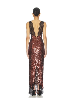 NBD The Lorelai Maxi Dress in Chocolate. Size M. Also in XS, S, L, XL.