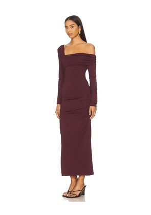 Karina Grimaldi Alex Maxi Dress in Burgundy. Size XS. Also in S, M.