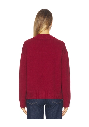 Lovers and Friends Haisley V Neck Sweater in Red. Size M. Also in L, S, XL, XS, XXS.