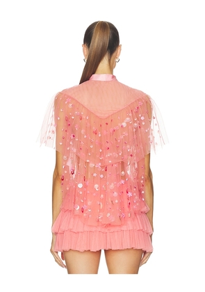 LA FUORI Soft Rose Top in Rose. Size M. Also in XS, S, XL.