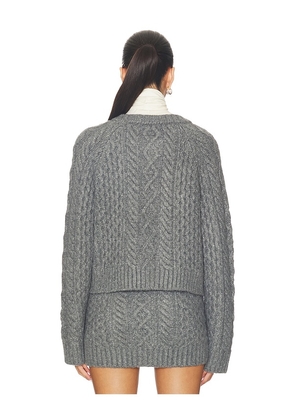 Lovers and Friends Ibona Cable Cardigan in Grey. Size S. Also in L, M, XL, XS.