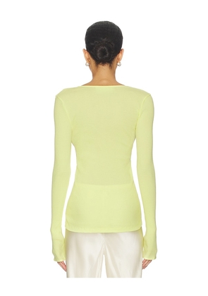 OperaSPORT Claire Seamless Top in Yellow. Size XS. Also in S, M.