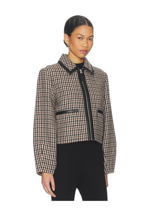 Mackage Solana Jacket in Black,Tan. Size M. Also in S.