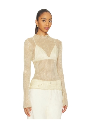 Lovers and Friends Edie Top in Metallic Gold. Size M. Also in L, S, XL, XS, XXS.