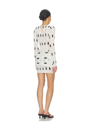 LIONESS Ford Mini Dress in White. Size L. Also in XXS, XS.