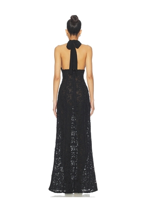 MAJORELLE Julie Gown in Black. Size M. Also in XS, XXS, S, L, XL.