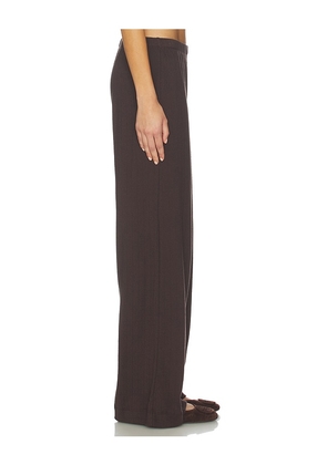 LESET Pointelle Boxer Pant in Chocolate. Size M. Also in L.