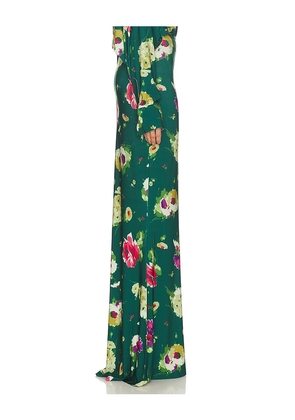 Norma Kamali Obie Long Skirt in Green. Size S. Also in XS.