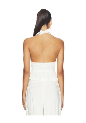 LSPACE August Top in Cream. Size L. Also in S, XS, M, XL.