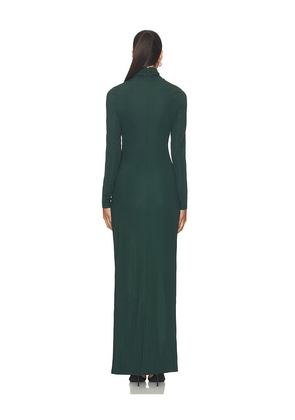 MORE TO COME Chara Maxi Dress in Dark Green. Size M. Also in XS, S, L.