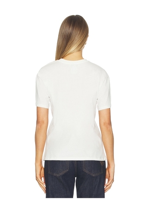 Never Fully Dressed White Cowboy Boot T-shirt in White. Size M. Also in S, XS, XXL, XXXL.