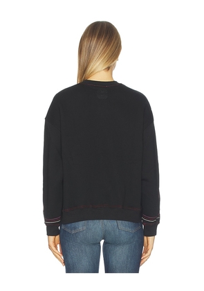 Never Fully Dressed Black Cowboy Boot Sweatshirt in Black. Size M. Also in S, XS, L.