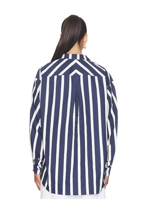 Nau Bikinis Striped Tunic in Navy,White. Size M. Also in L.