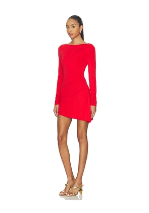 MADISON THE LABEL Paris Mini Dress in Red. Size L. Also in XS, S, M.