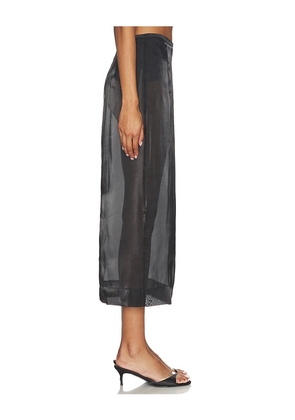 MADISON THE LABEL Knox Midi Skirt in Black. Size M. Also in S, L, XL.