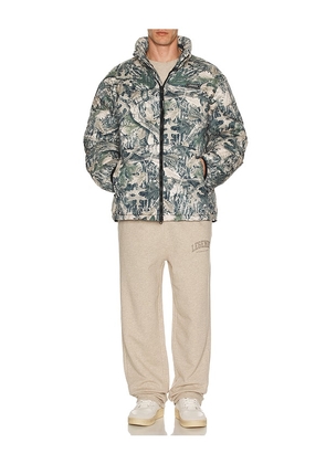 Legends Alpine Puffer Jacket in Green. Size M. Also in S, L, XL/1X.