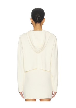 LSPACE Jet Set Hoodie in Cream. Size M. Also in XS, L, XL.