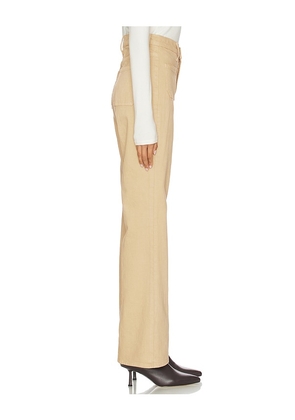 MOTHER High Waisted Patch Pocket Bookie Sneak Jeans in Tan. Size 28. Also in 24, 25, 26, 27, 29, 30, 32, 33, 34.