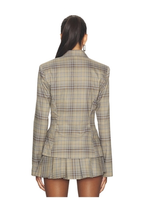 MORE TO COME Spencer Blazer in Taupe. Size M. Also in S, L, XL.