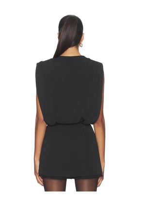 MORE TO COME Birdie Wrap Top in Black. Size M. Also in XS, S.
