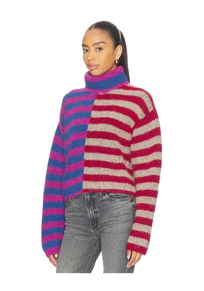 MOTHER The Half Hickey Jumper in Red,Purple. Size M. Also in XS, S, L.