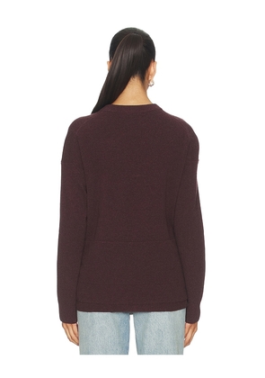 NAADAM Premium Cashmino Crewneck Sweater in Brown. Size M. Also in XS, S, L.