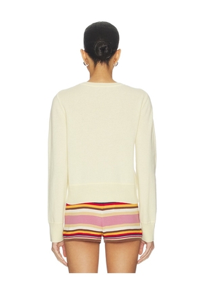 NAADAM Crew Pullover in Yellow. Size M. Also in S, L.