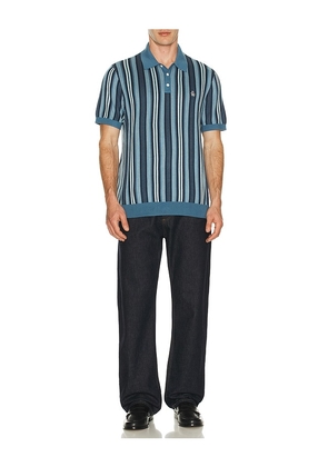 Original Penguin Vertical Stripe Polo in Blue. Size M. Also in S, XL/1X.