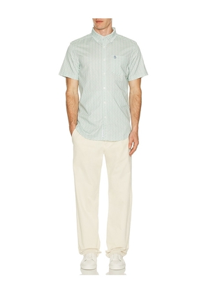 Original Penguin Eco Short Sleeve Shirt in Mint. Size M. Also in S, L, XL/1X.