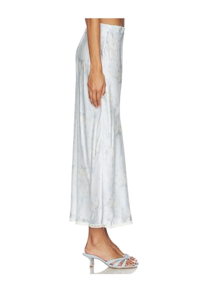 LoveShackFancy Kalo Skirt in Baby Blue. Size L. Also in XS, XL.