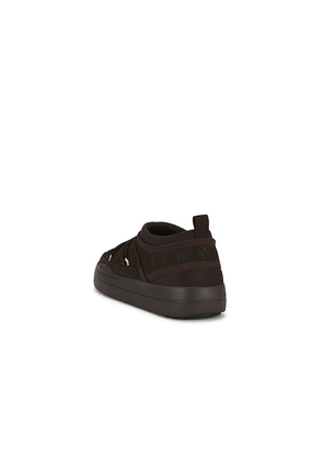 MOON BOOT Park Icon Suede Shoe in Brown. Size 42. Also in 41, 43, 44.