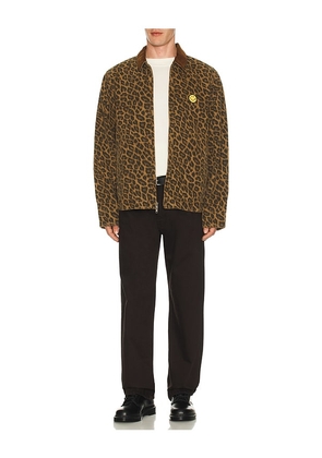 Market Smiley La Work Jacket in Brown. Size M. Also in S, L.