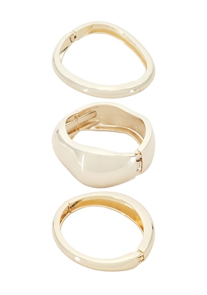 Lovers and Friends Capri Bracelet in Metallic Gold.