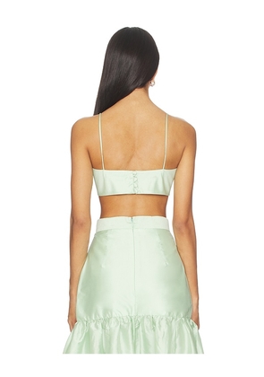 Mayle Vasquez Coral Top in Green. Size M. Also in S, XS, L.