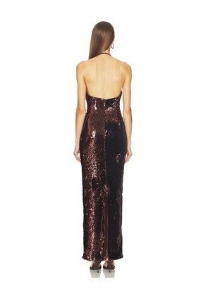 Michael Costello x REVOLVE Felicity Gown in Chocolate. Size M. Also in XXS, XS, S, L.