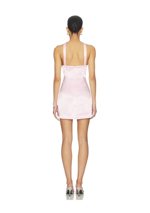 MORE TO COME Cierra Mini Dress in Pink. Size XS. Also in XXS, S, M, L.