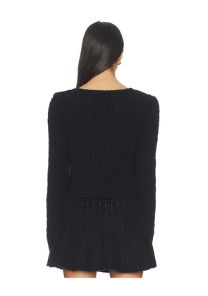 MAJORELLE Serra Cardigan in Black. Size M. Also in XS, XXS, S, L, XL.