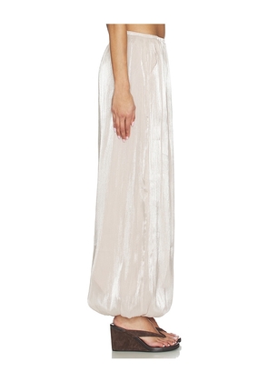 MORE TO COME Tilly Balloon Pant in Beige. Size L. Also in XS, S, M.