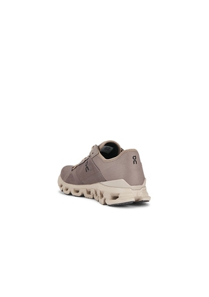 On Cloud X 4 Ad in Brown. Size 10.5. Also in 8.5, 9, 9.5, 10, 11, 13.