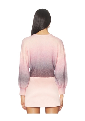 MISA Los Angeles Peggy Cardigan in Pink. Size XS. Also in XXS, S, M, L, XL.