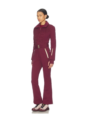 My Sunday Ski Signature Ski Suit in Burgundy. Size M. Also in S.