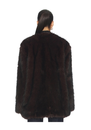 MADISON THE LABEL Marlowe Jacket in Chocolate. Size L. Also in XS, S, M.